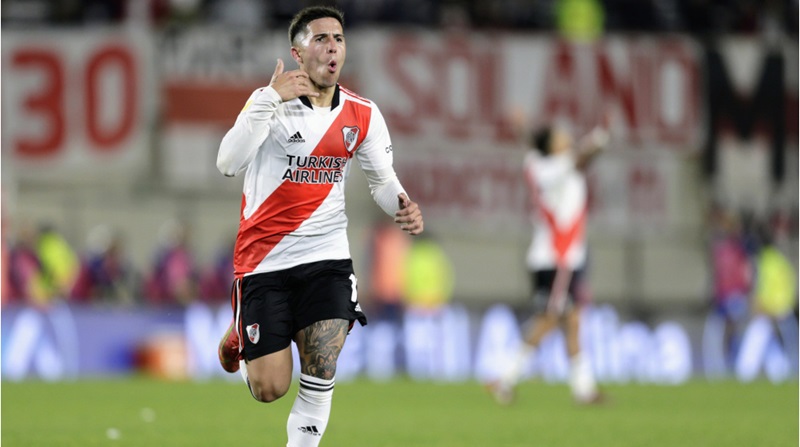 Enzo Fernández trong màu áo của CLB River Plate