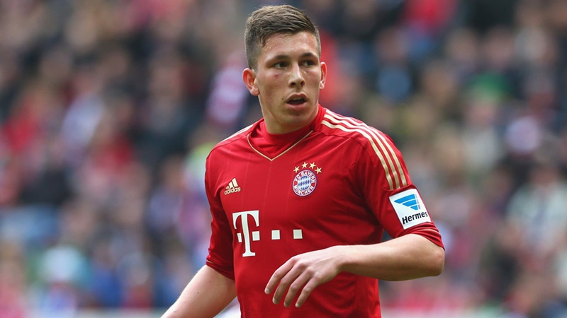 Højbjerg thi đấu trong màu áo của Bayern Munich