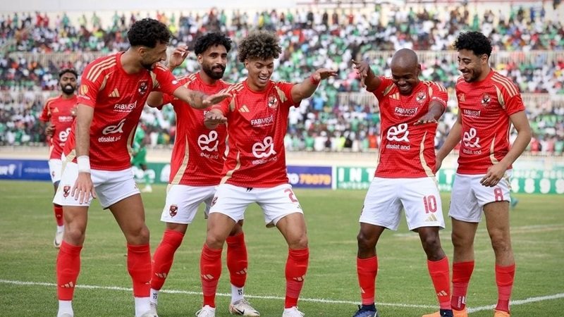 Khoảnh khắc các cầu thủ của Al Ahly trên sân c